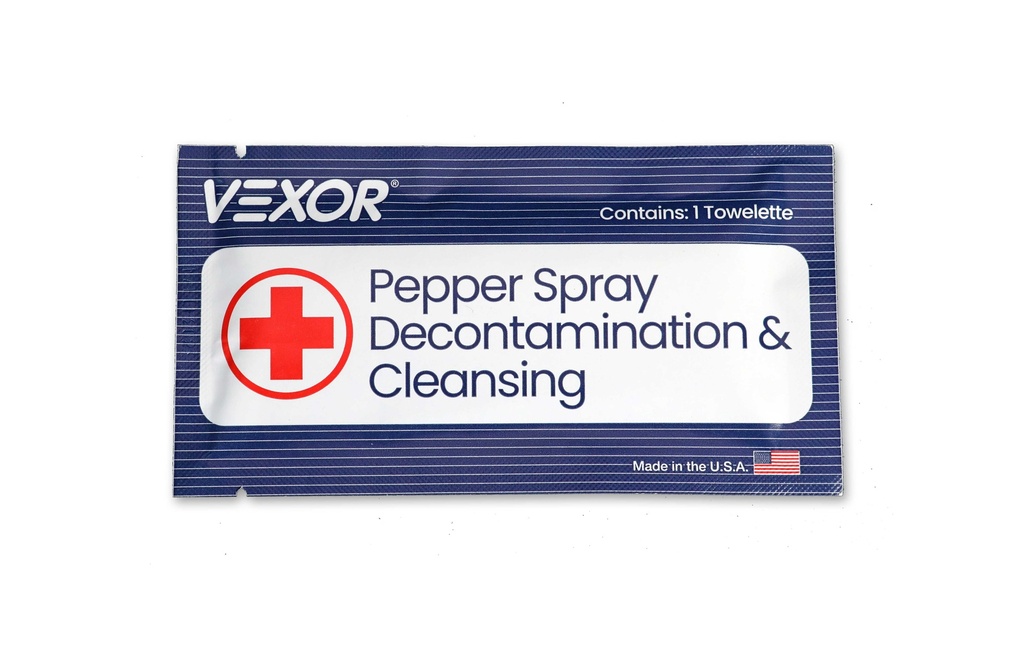 VEXOR® Pepper Spray First Aid Wipes