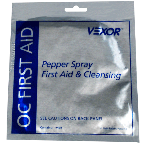 VEXOR® Pepper Spray First Aid Wipes