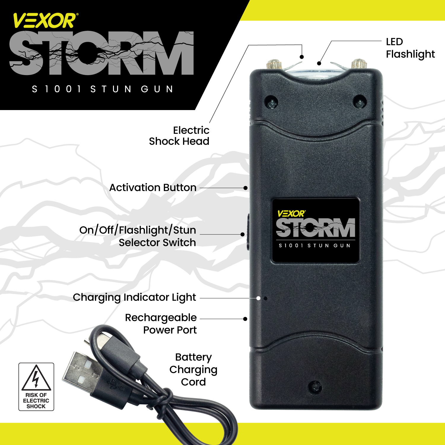 Stun Gun S1001-BK